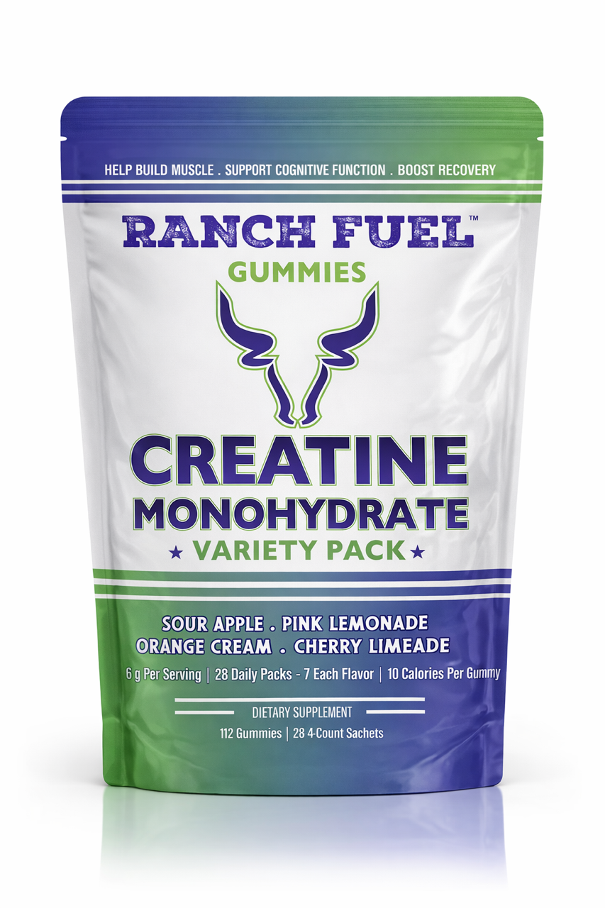 Creatine Monohydrate Gummies >> Variety Pack >> 28 Daily Packs